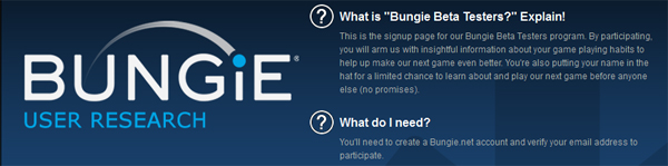 Bungie Beta Test Signup
