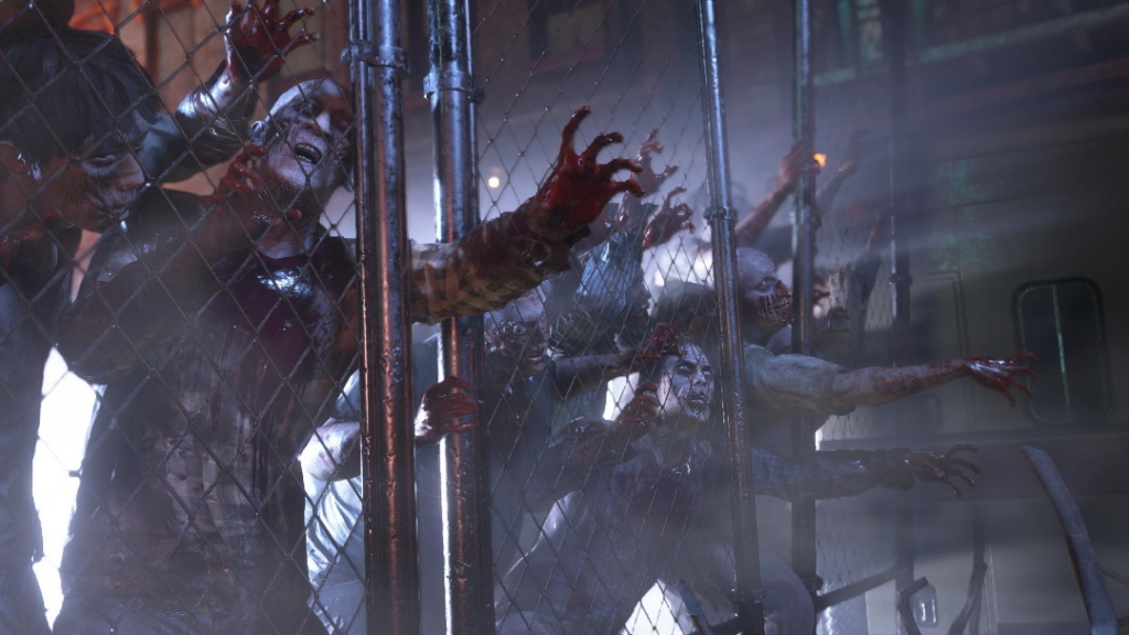 Zombie outbreak in Resident Evil 3.