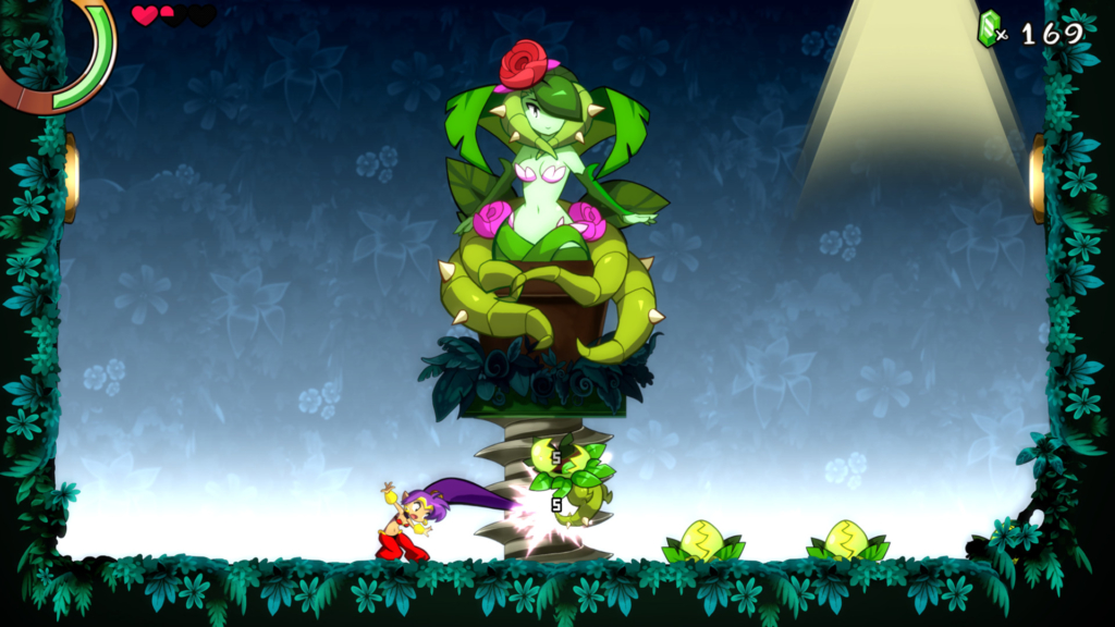 Shantae and the Seven Sirens boss battle.