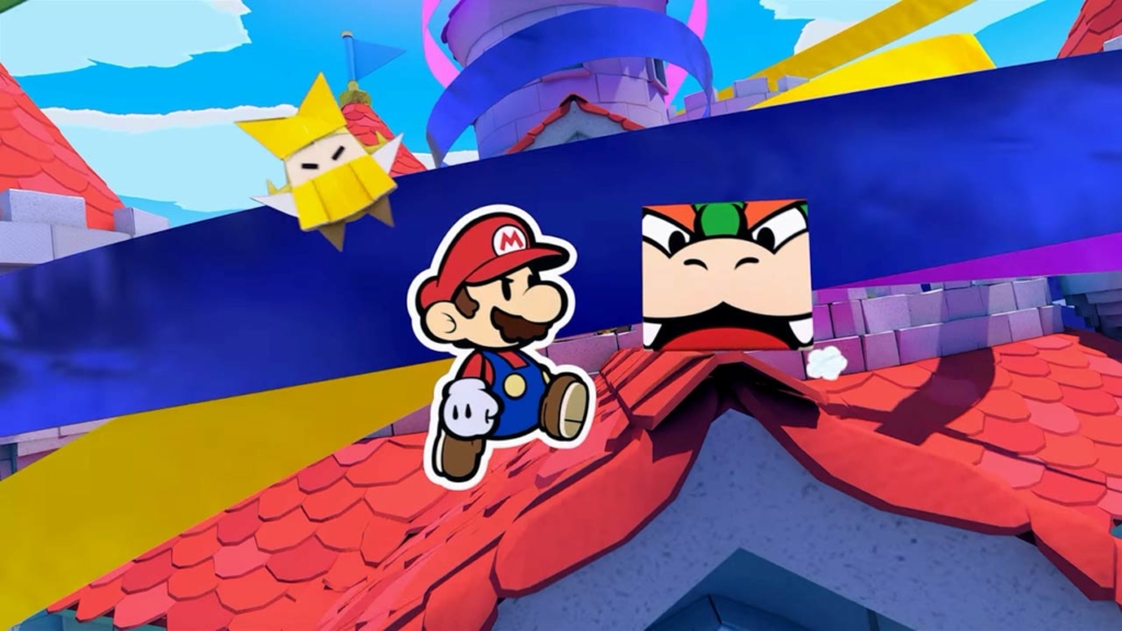 Bowser in Paper Mario: The Origami King for Nintendo Switch.