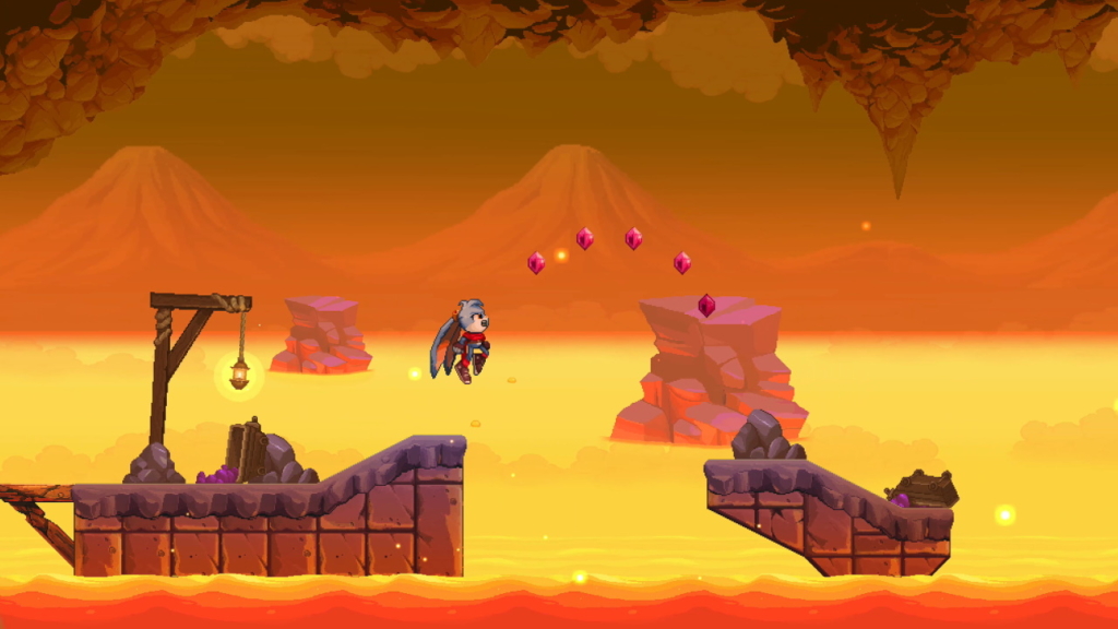 Kaze and the Wild Masks platforming gameplay.